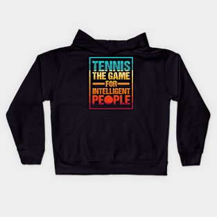 Smart People Play Tennis Kids Hoodie